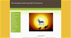 Desktop Screenshot of cattledogclubvic.com